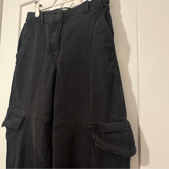 Wilfred Free Aritzia Black Modern Cargo Utility Pants High Waisted Size 2 Womens - Picture 7 of 16